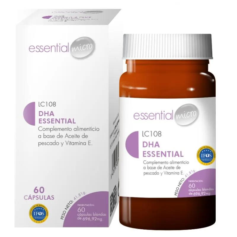 DHA 250mg ESSENTIAL (60 cápsulas)-LC108