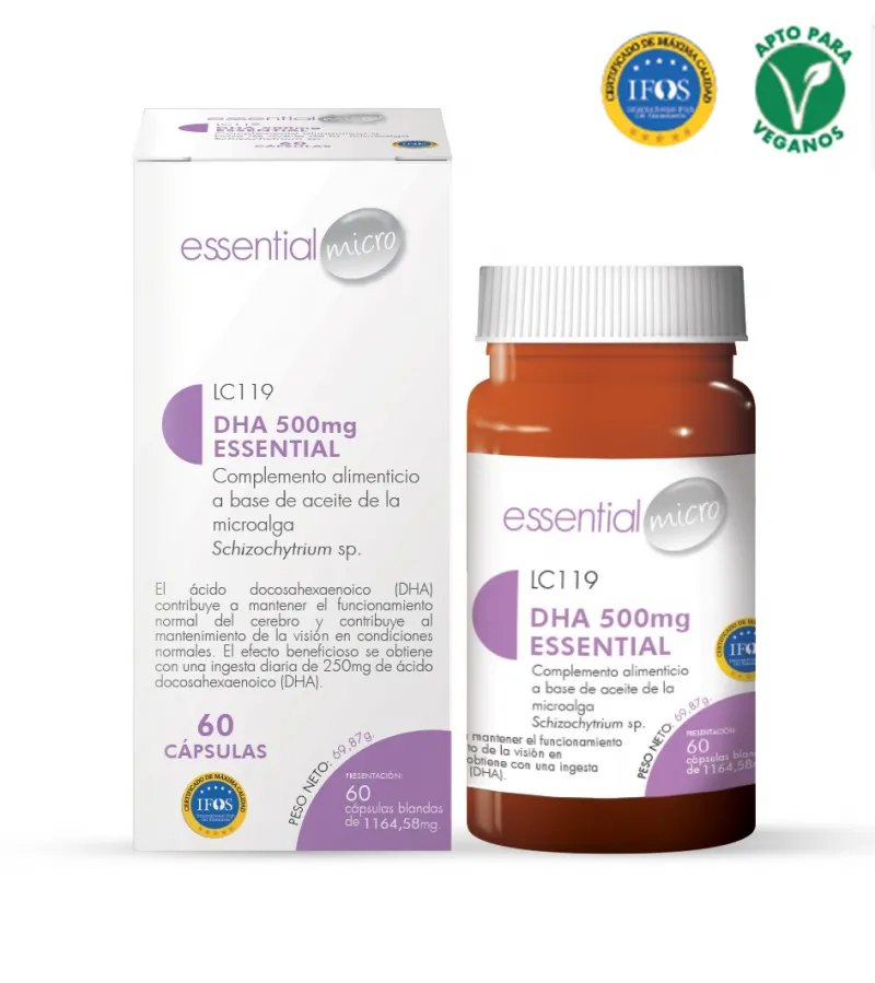 DHA 500mg  Essential (60 cápsulas)-LC119