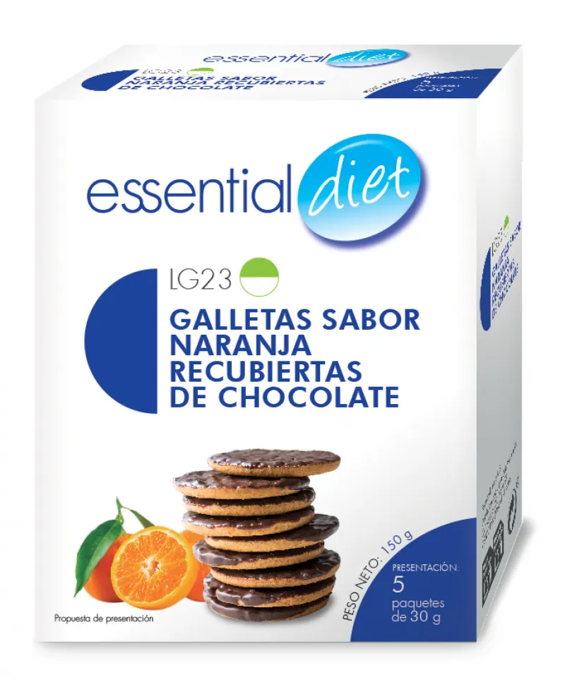 Galletas sabor naranja recubiertas de chocolate (5 raciones)-LG23