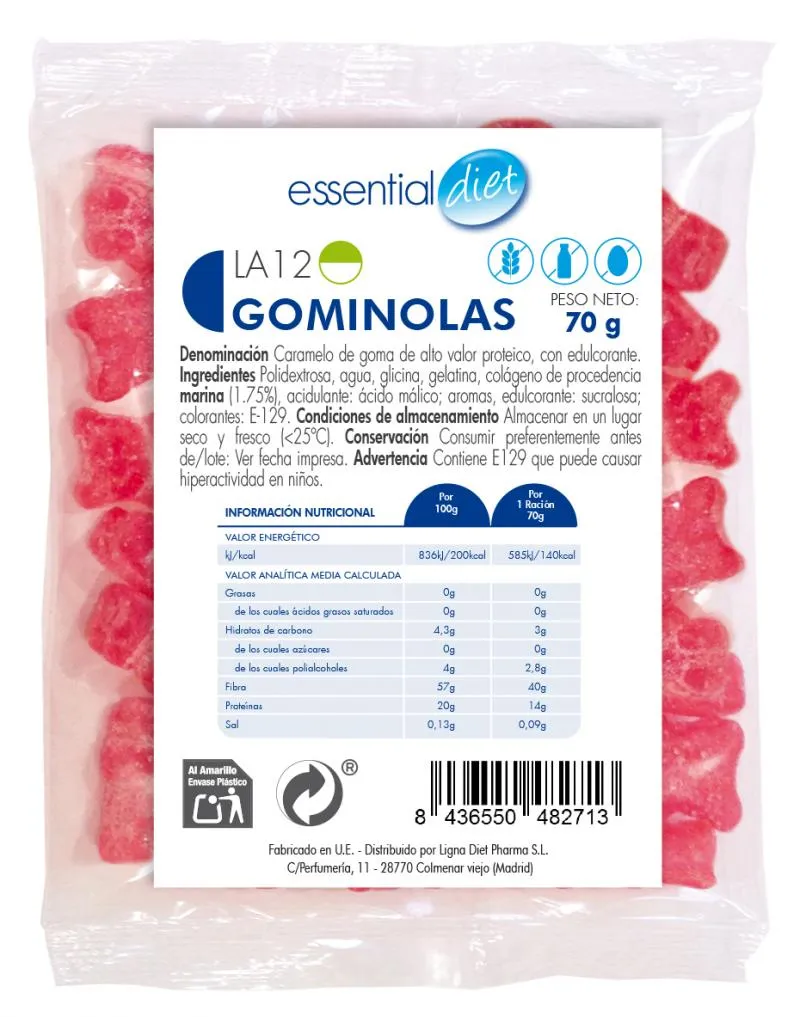 Gominolas de fresa (1 ración)-LA12