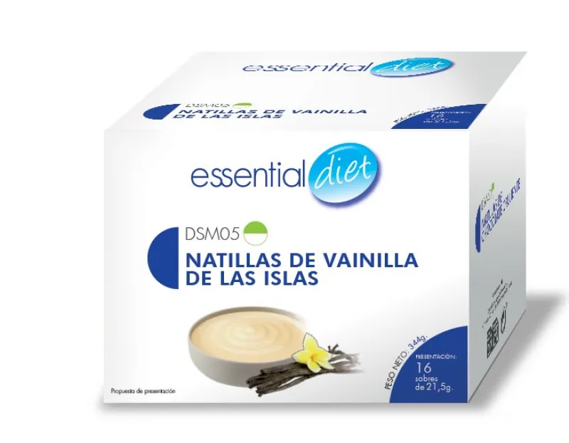 Natillas de vainilla Essential  (16 raciones)-DSM05