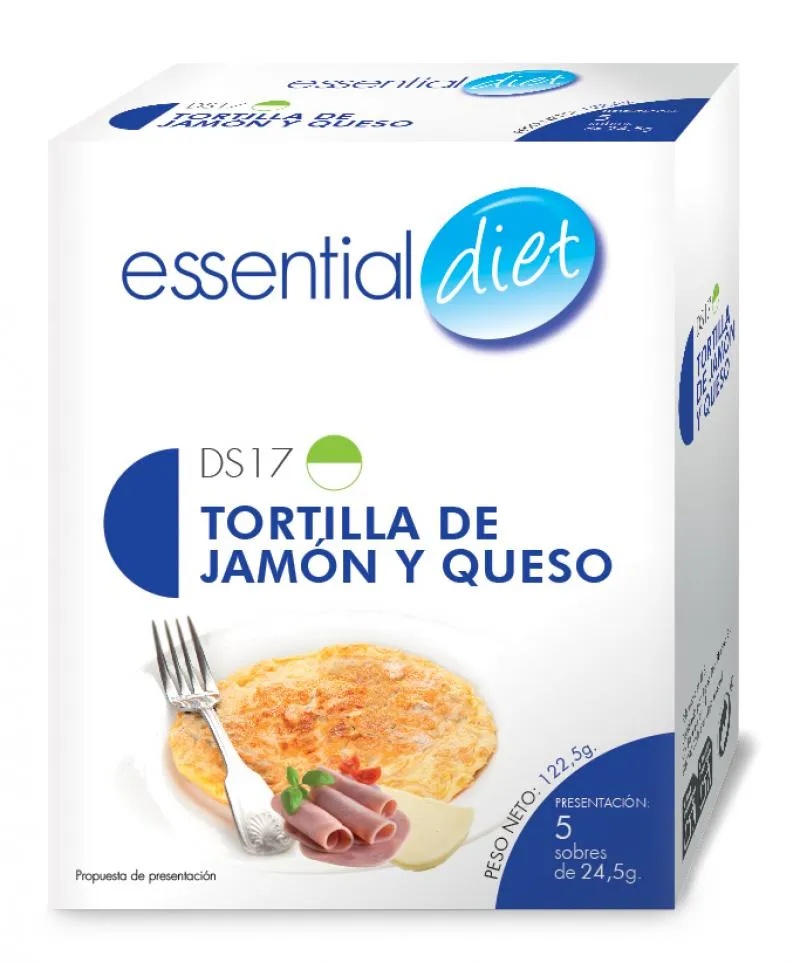 Tortilla de jamón y queso (5 raciones).-DS17